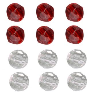 Spro Glass Beads Red & White - 